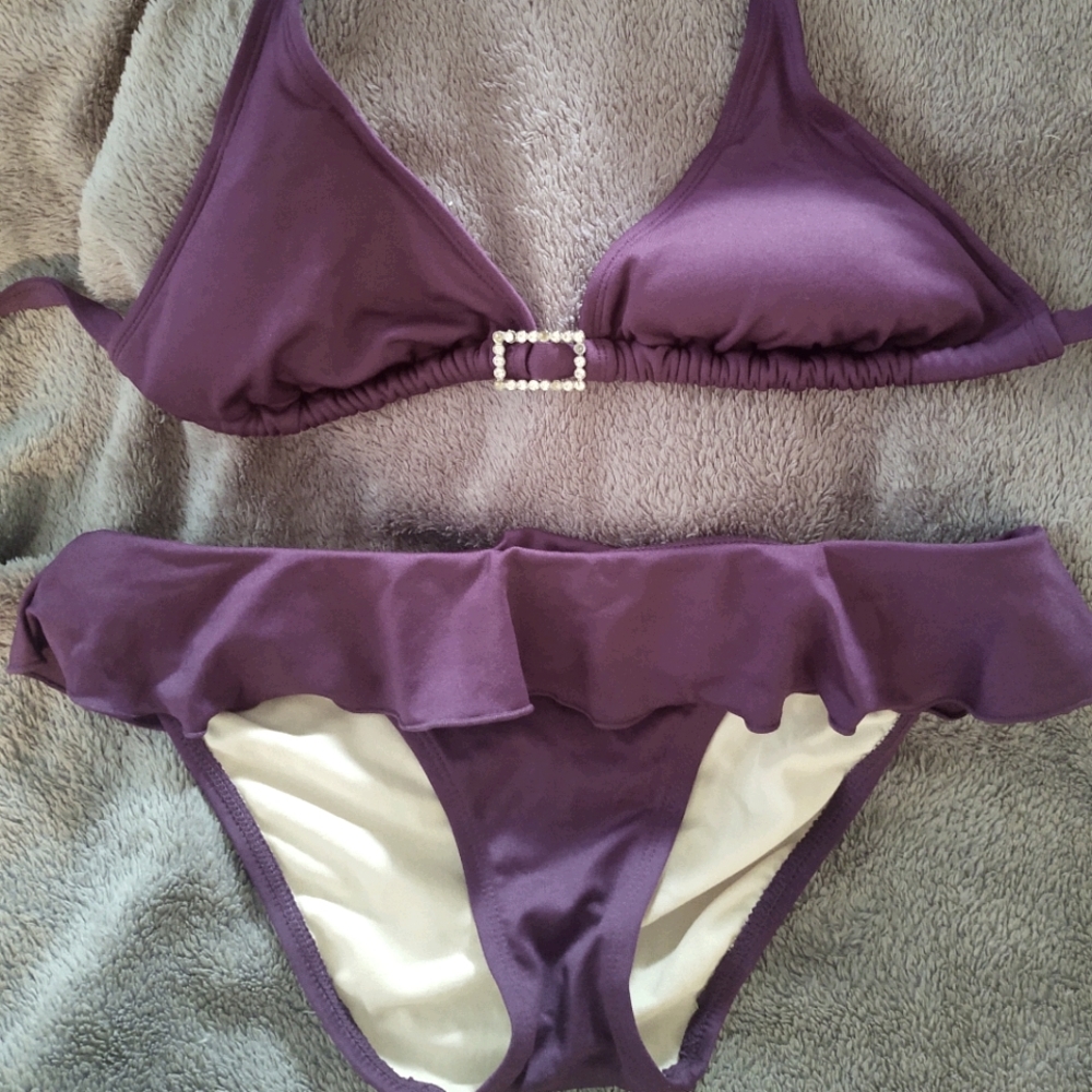 NWOT Xhileration purple Bikini